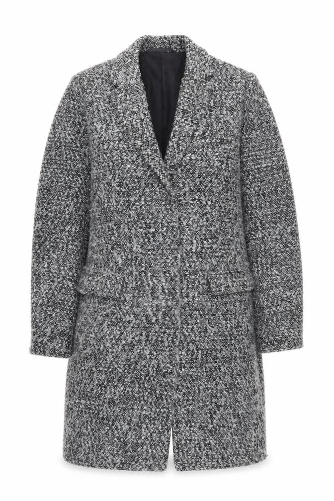 Womens UK Size M French Connection Grey Overcoat