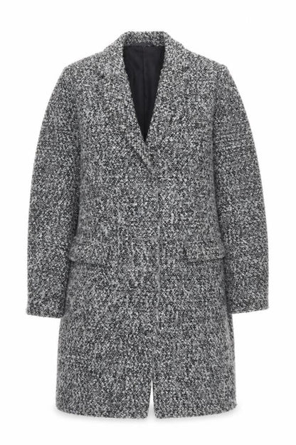 Womens UK Size M French Connection Grey Overcoat