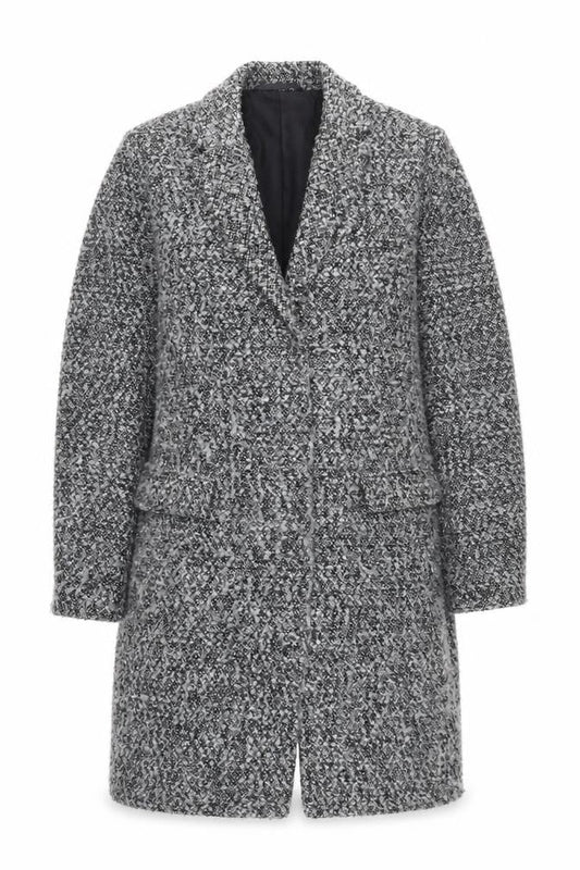 Womens UK Size M French Connection Grey Overcoat