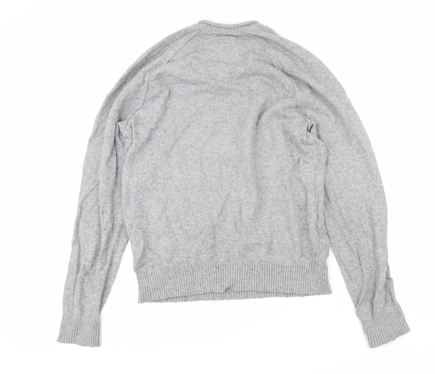 Gap Womens Grey Round Neck Wool Pullover Jumper Size M
