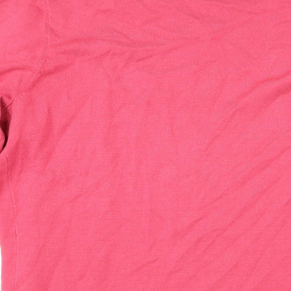 CC Womens Pink V-Neck Viscose Cardigan Jumper Size S