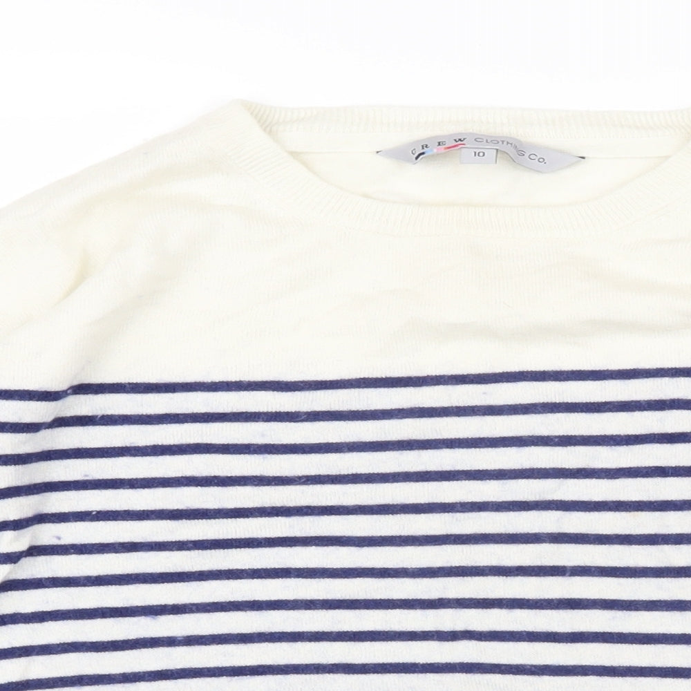 Womens UK Size 10 Crew Clothing Blue Pullover Jumper