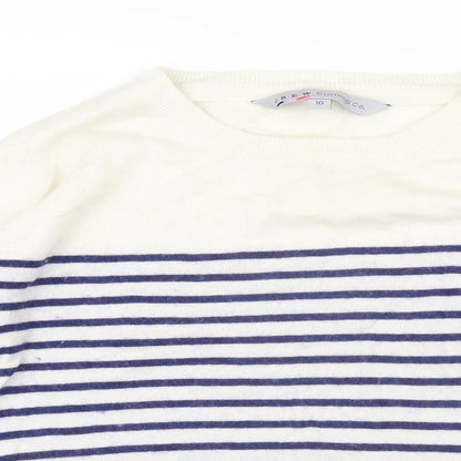 Womens UK Size 10 Crew Clothing Blue Pullover Jumper