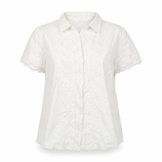 Womens UK Size 18 Marks and Spencer White Basic Button-Up
