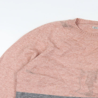 Womens UK Size S Only Multicoloured Pullover Jumper