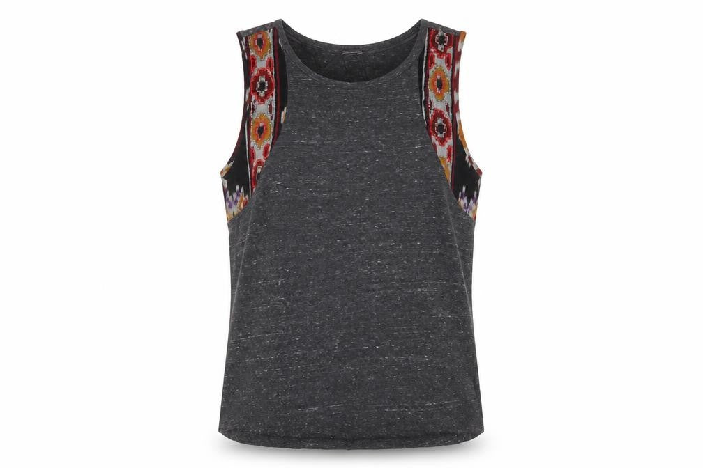 Womens UK Size L Pull&Bear Grey Basic Tank