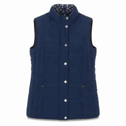 Damart Womens Blue Gilet Jacket Size 12 Zip