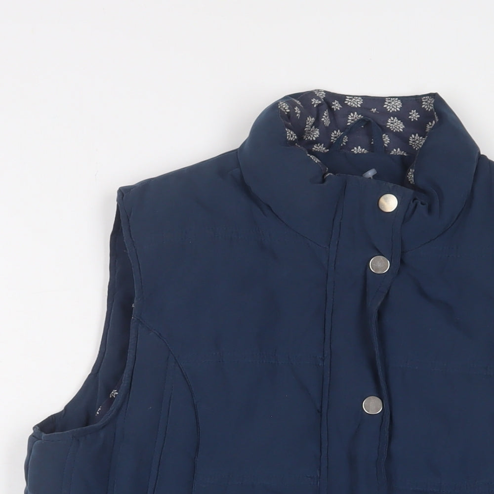 Damart Womens Blue Gilet Jacket Size 12 Zip
