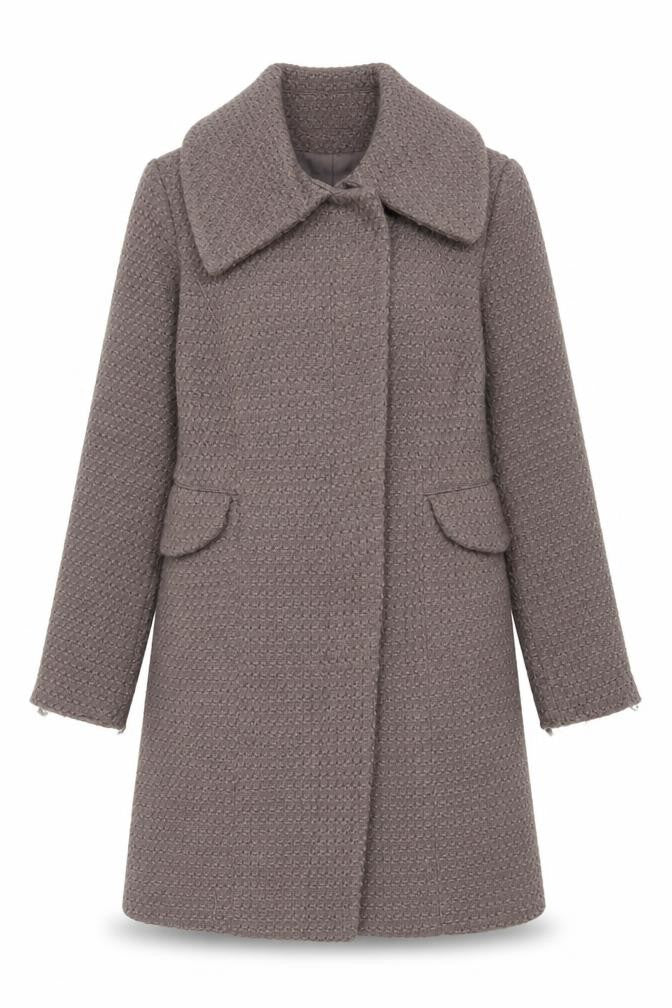 Womens UK Size 10 BHS Brown Overcoat