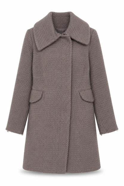Womens UK Size 10 BHS Brown Overcoat