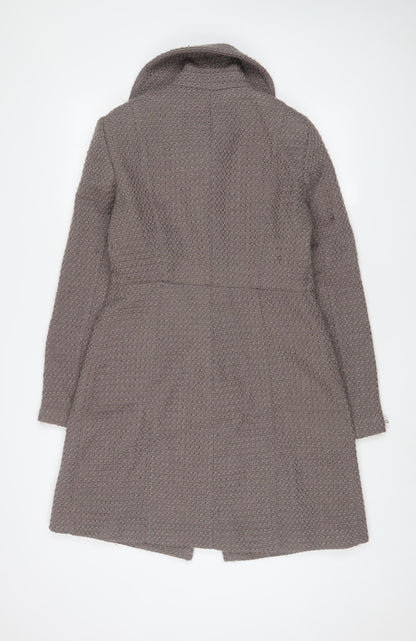 Womens UK Size 10 BHS Brown Overcoat