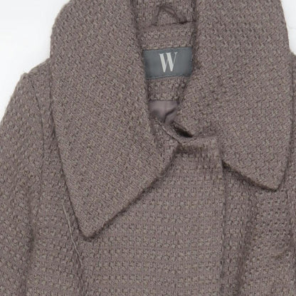 Womens UK Size 10 BHS Brown Overcoat