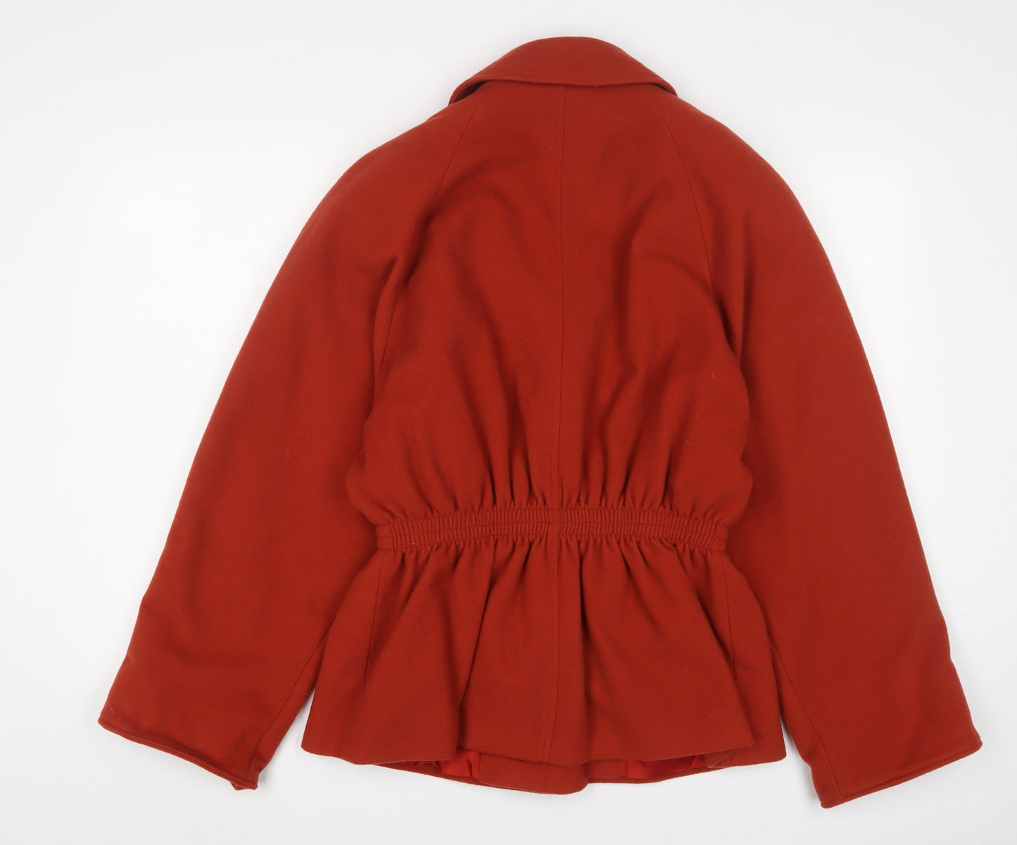 By Boules Womens Orange Jacket Size 10 Button