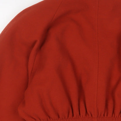 By Boules Womens Orange Jacket Size 10 Button