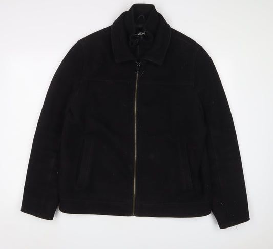 Mens UK Size L Black Rivet Black Jacket