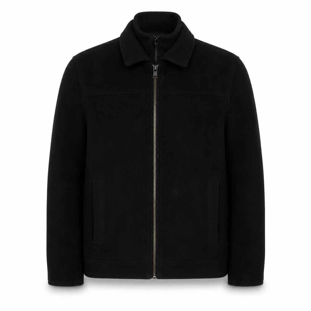 Mens UK Size L Black Rivet Black Jacket