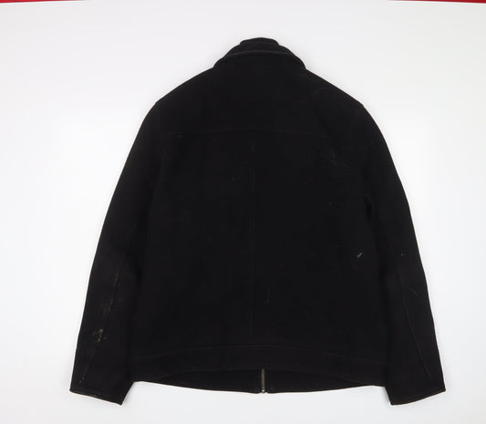 Mens UK Size L Black Rivet Black Jacket