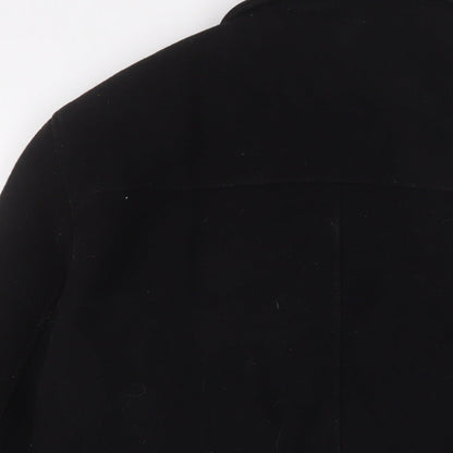 Mens UK Size L Black Rivet Black Jacket