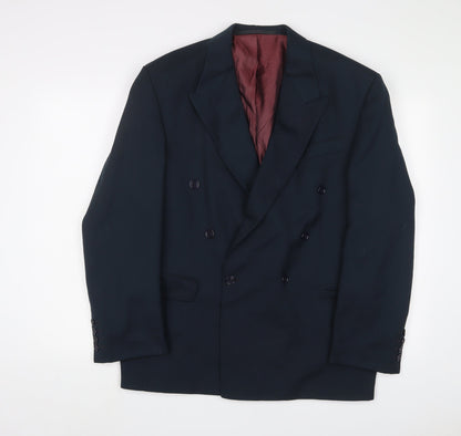 Mens UK Size 38 River Island Regular Blue Suit Jacket
