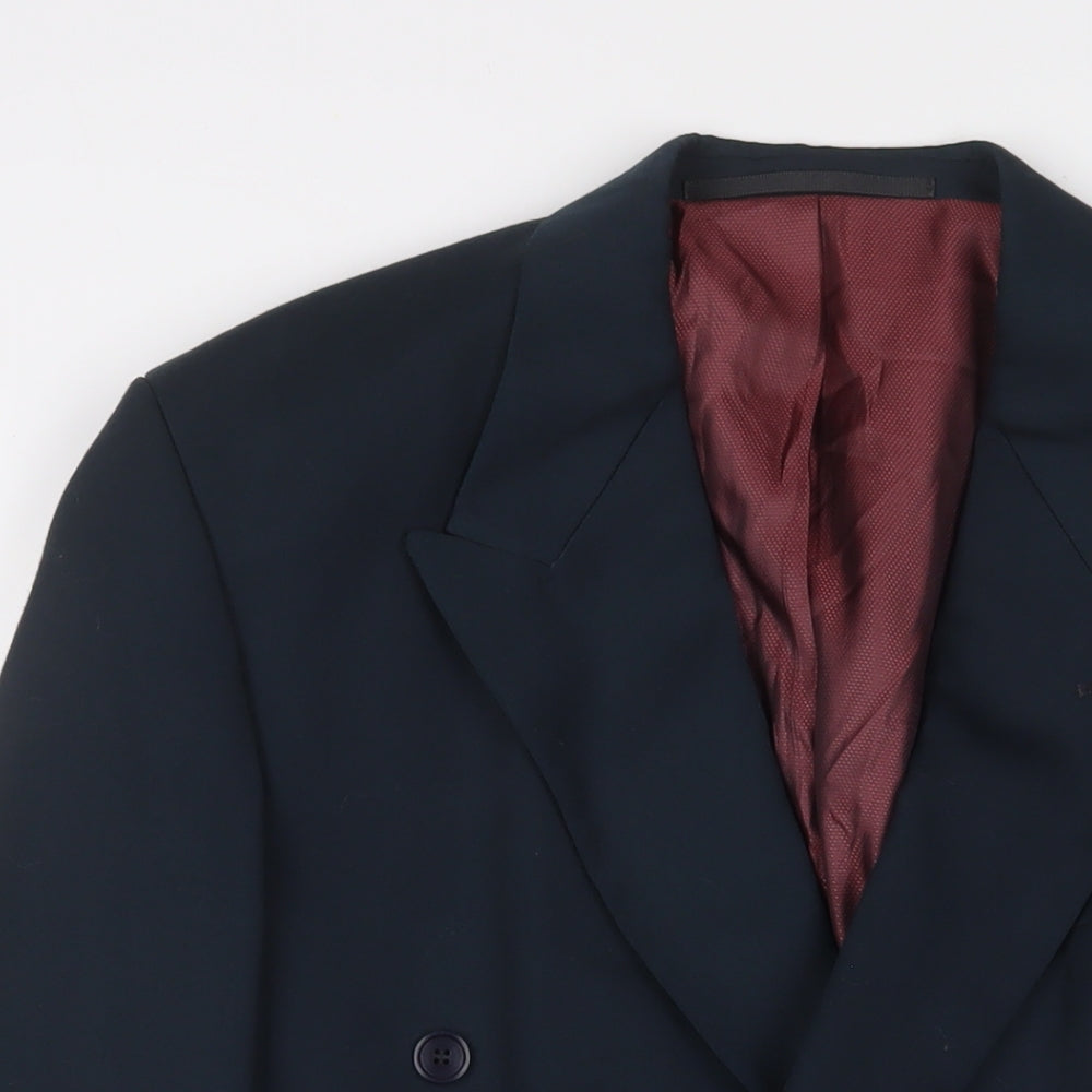Mens UK Size 38 River Island Regular Blue Suit Jacket
