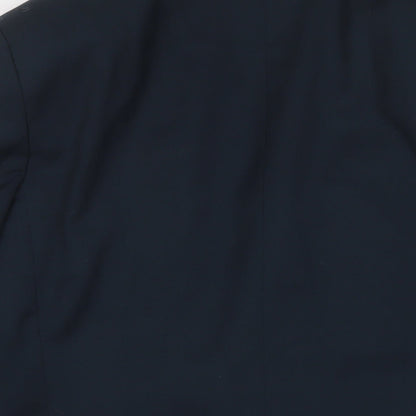 Mens UK Size 38 River Island Regular Blue Suit Jacket