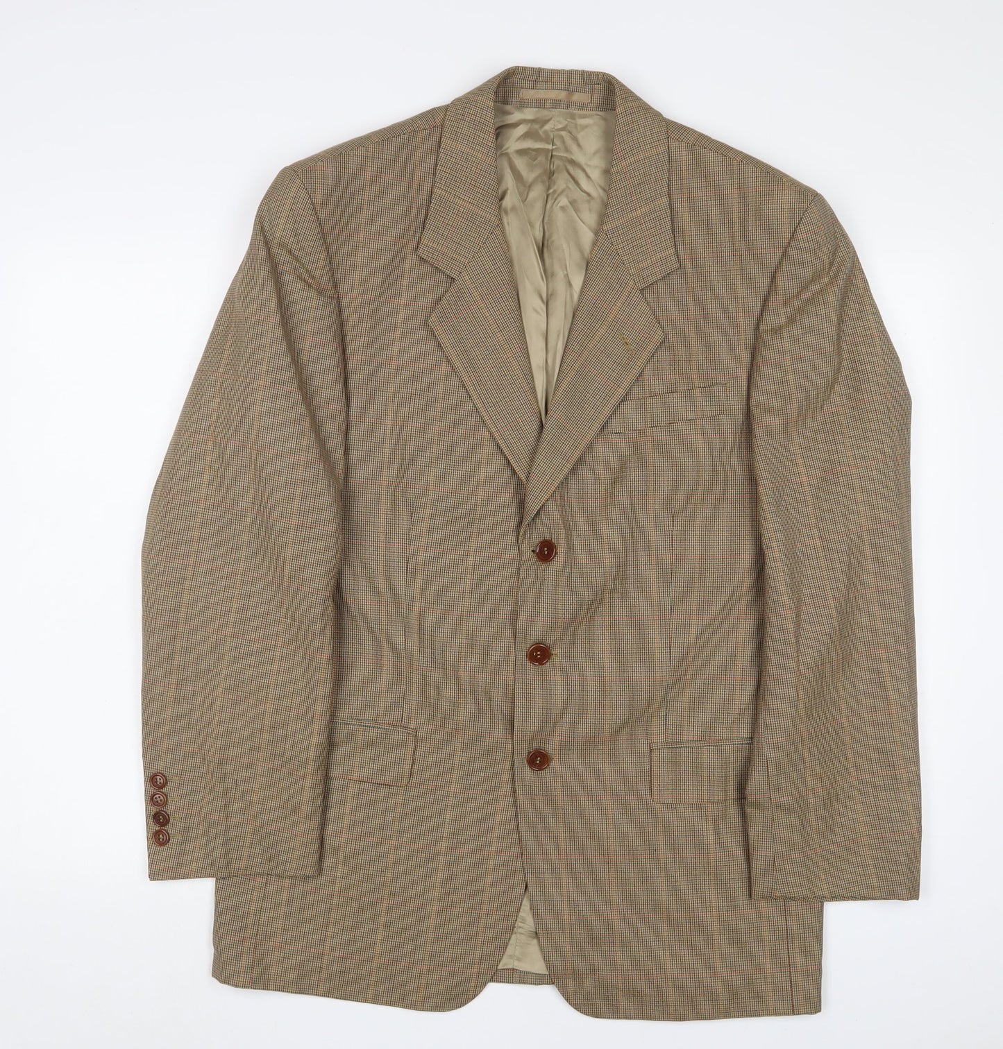 Mens UK Size 38 Blazer Regular Brown Suit Jacket