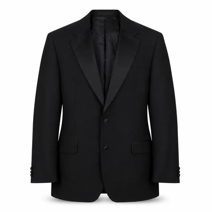 Scott & Taylor Mens Black Wool Jacket Suit Jacket Size 40 Regular