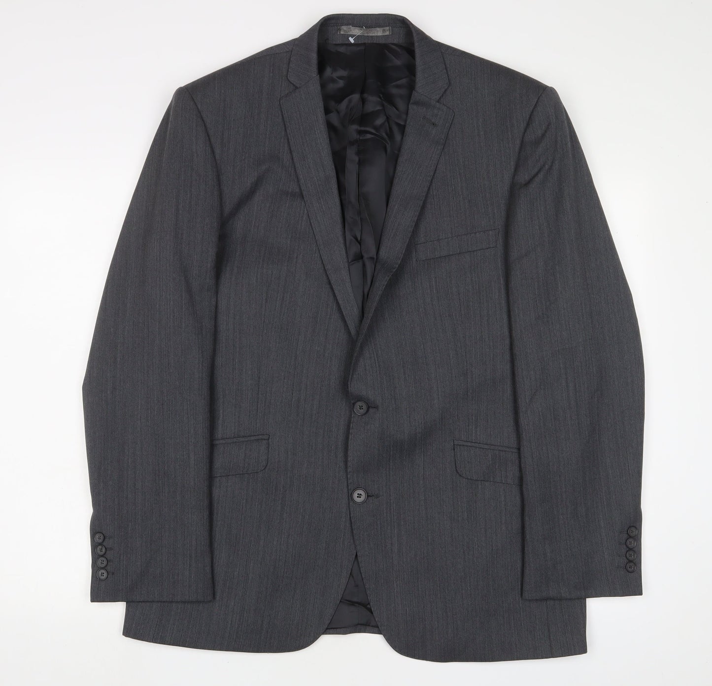 Mens UK Size 42 Racing Green Regular Grey Suit Jacket