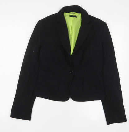 Womens UK Size 12 United Colors of Benetton Black Jacket