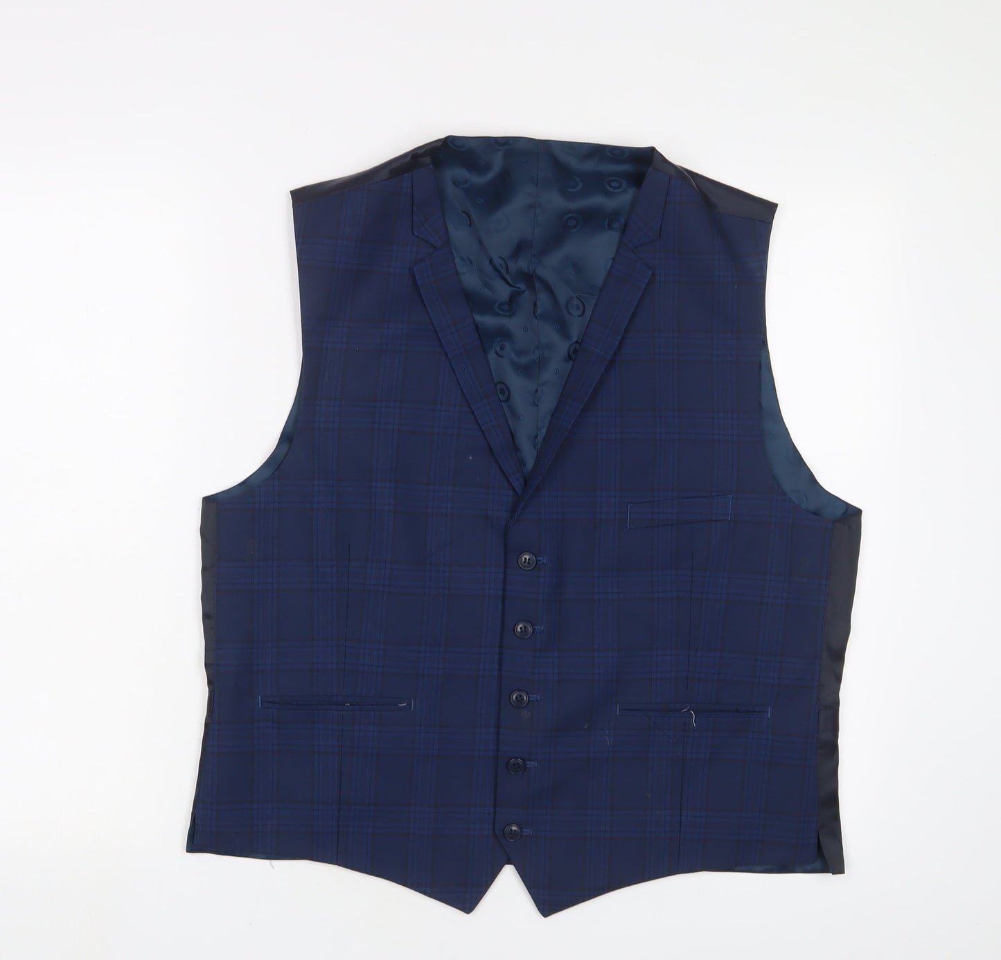 Mens UK Size 44 Lambretta Regular Blue Suit Jacket