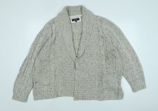 Womens UK Size 20 Maine Beige Cardigan Jumper