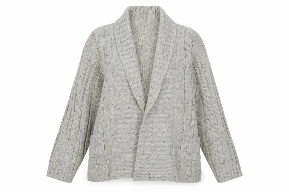 Womens UK Size 20 Maine Beige Cardigan Jumper