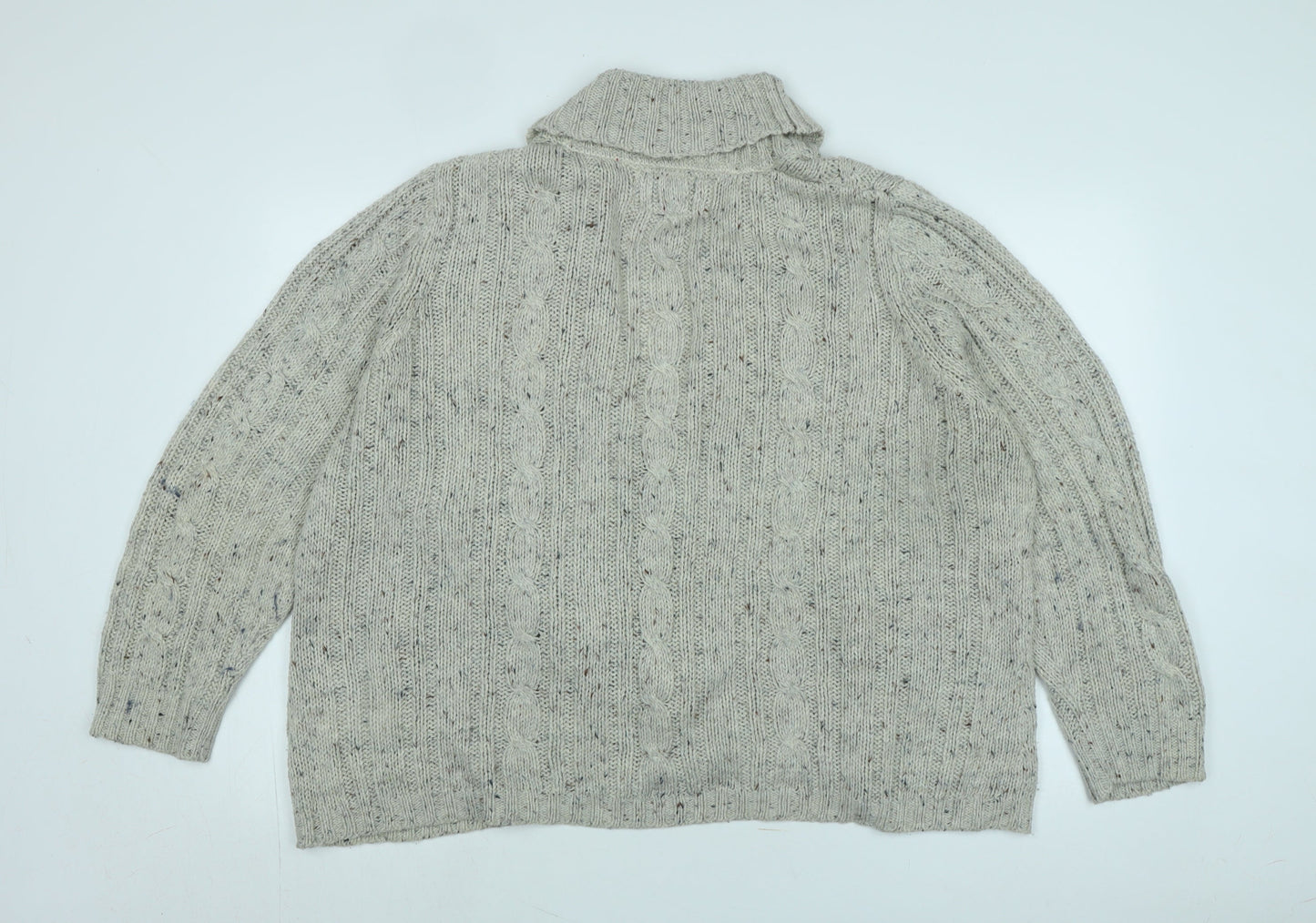 Womens UK Size 20 Maine Beige Cardigan Jumper