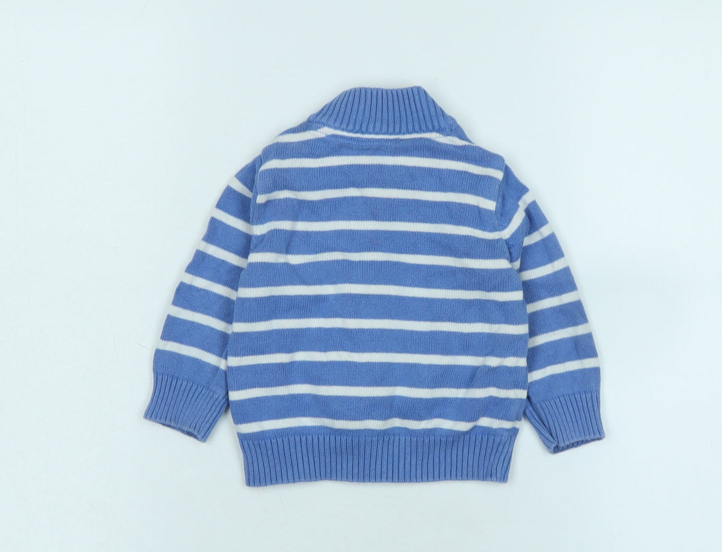 Mothercare Boys Blue Jacket Size 6-9 Months Zip