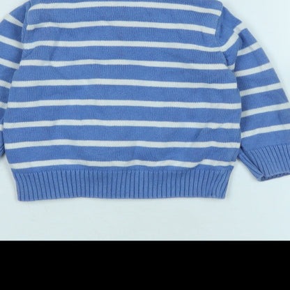 Mothercare Boys Blue Jacket Size 6-9 Months Zip