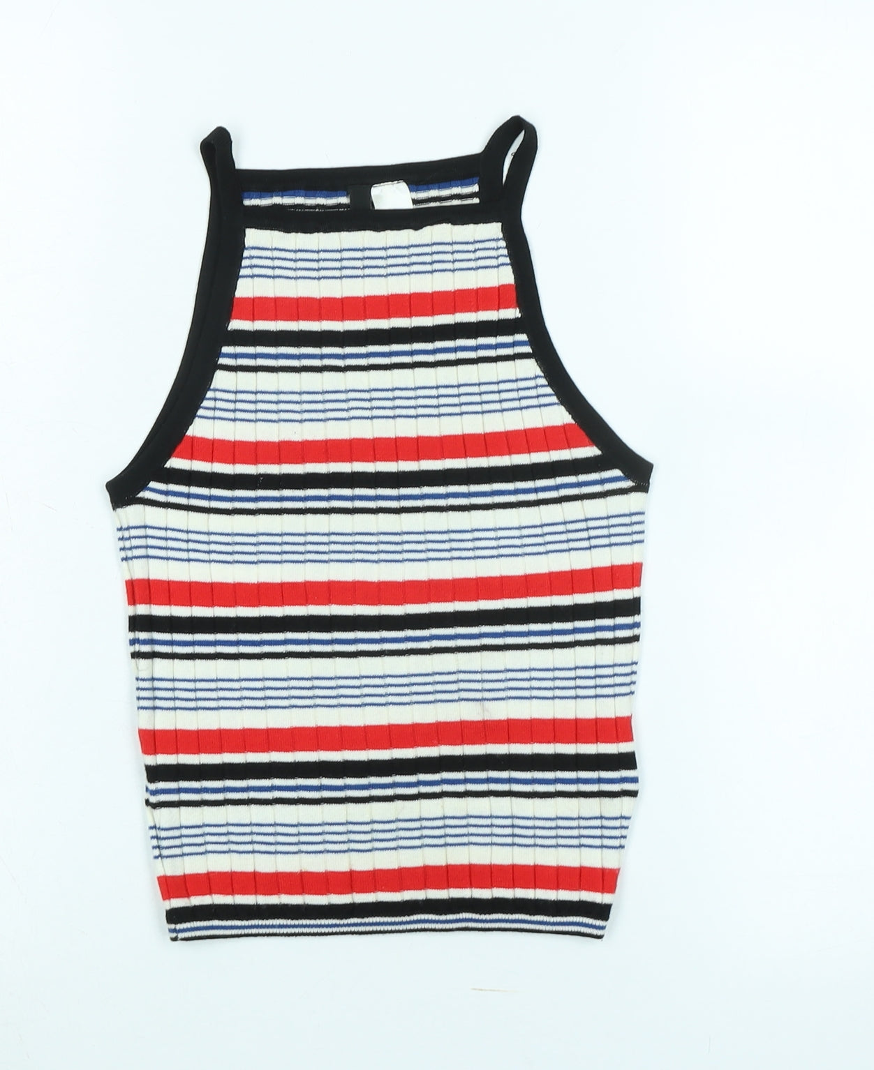 Womens UK Size XS Divided Multicoloured Vest Jumper