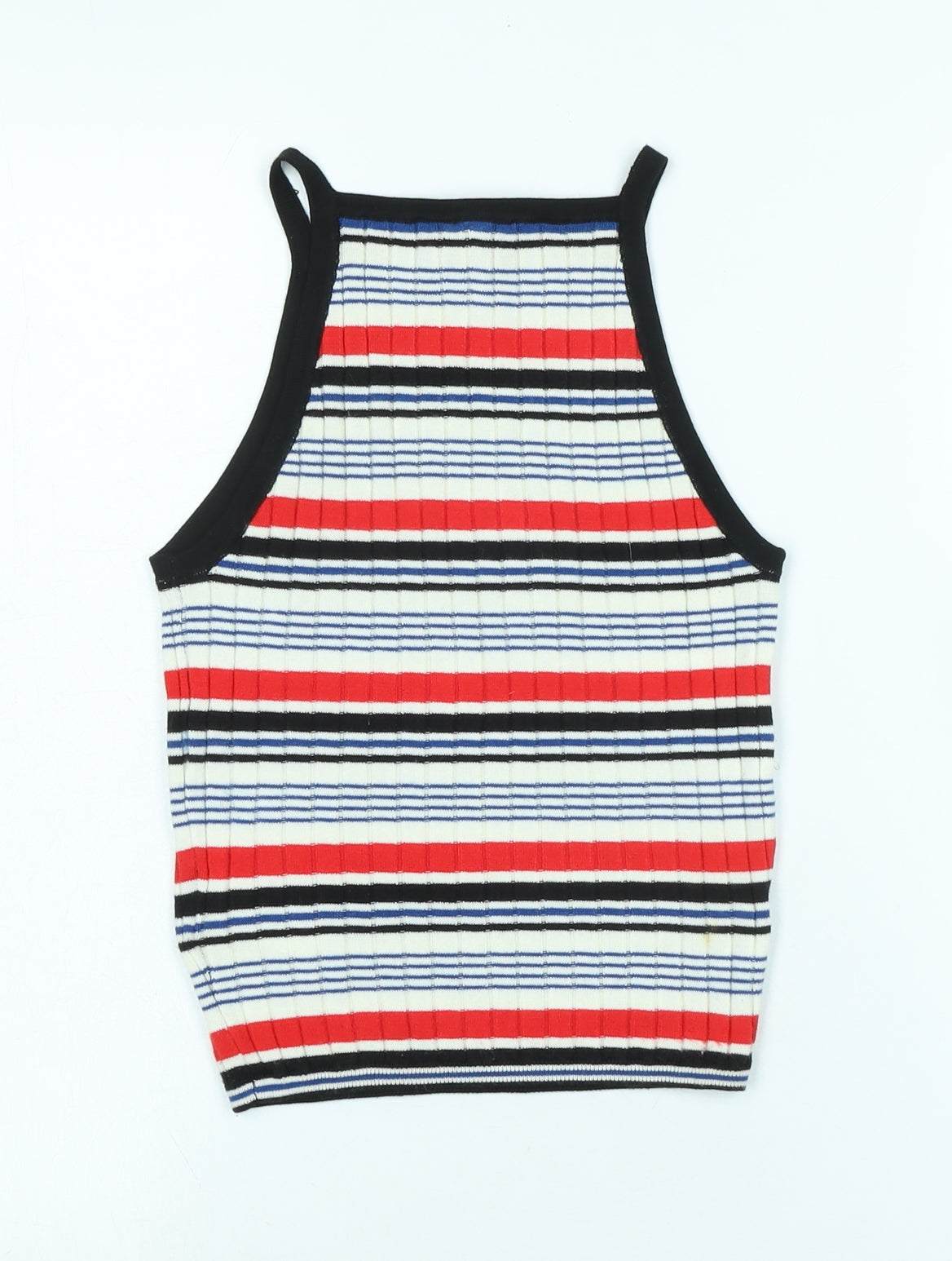 Womens UK Size XS Divided Multicoloured Vest Jumper