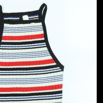 Womens UK Size XS Divided Multicoloured Vest Jumper
