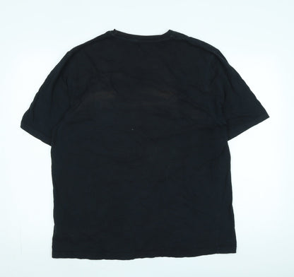 Penfield Mens Black Cotton T-Shirt Size XL Crew Neck - Logo
