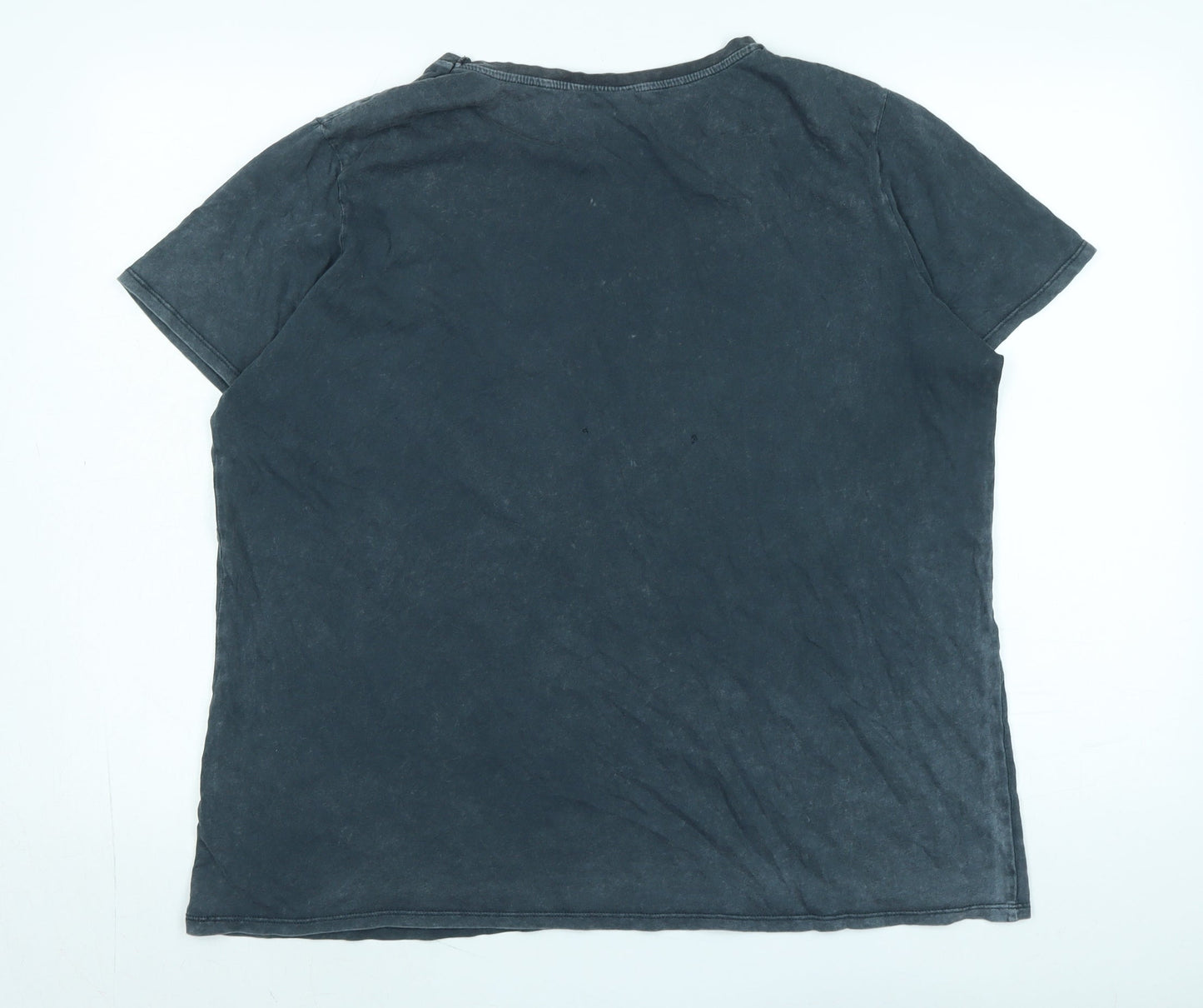Womens UK Size 2XL Disney Grey Basic T-Shirt
