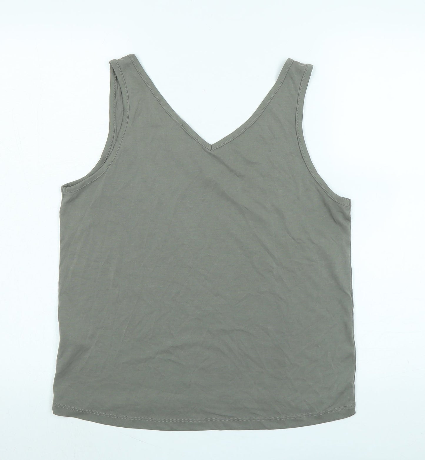 Womens UK Size XL soaked Grey Basic Tank