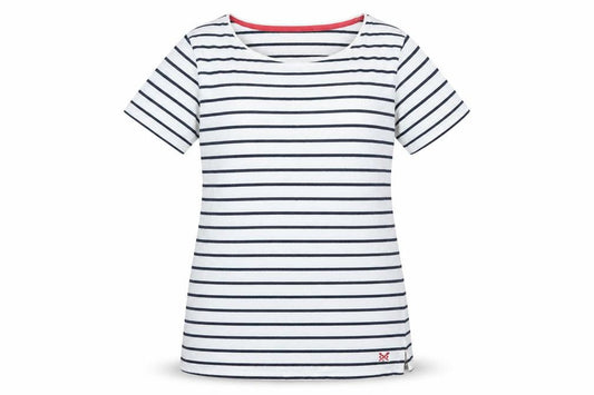Womens UK Size 8 Crew Clothing White Basic T-Shirt