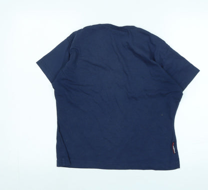Womens UK Size 14 Donnay Blue Basic T-Shirt