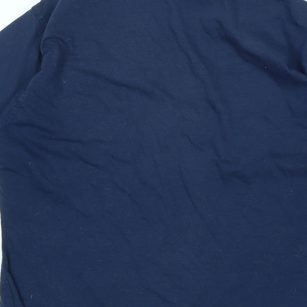 Womens UK Size 14 Donnay Blue Basic T-Shirt