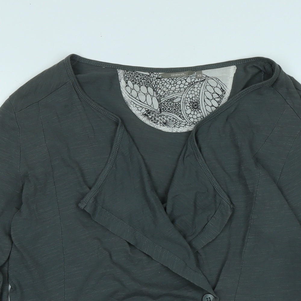 Womens UK Size XS Sandwich Grey Jacket