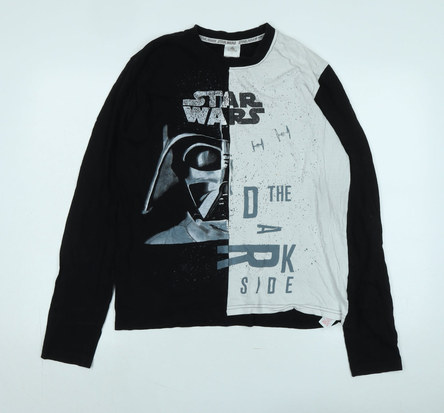 Mens UK Size S Disney Black  T-Shirt