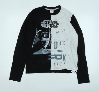 Mens UK Size S Disney Black  T-Shirt