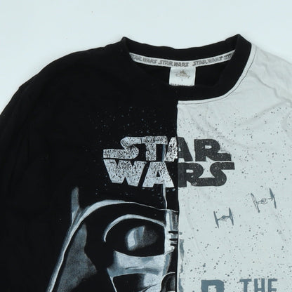 Mens UK Size S Disney Black  T-Shirt