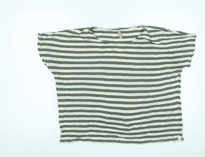 Womens UK Size L Soyaconcept Green Basic T-Shirt