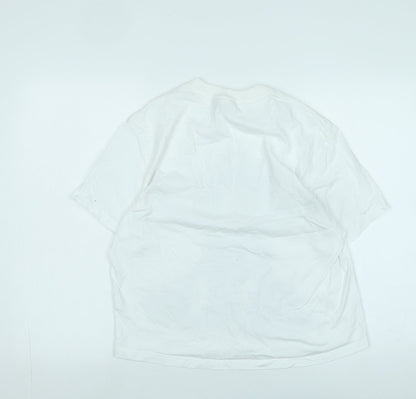 Womens UK Size S Disney White Basic T-Shirt